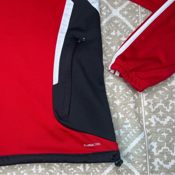 ADIDAS Wisconsin Badger Drumline Climacool Track Jacket Zip Up - Picture 4 of 8